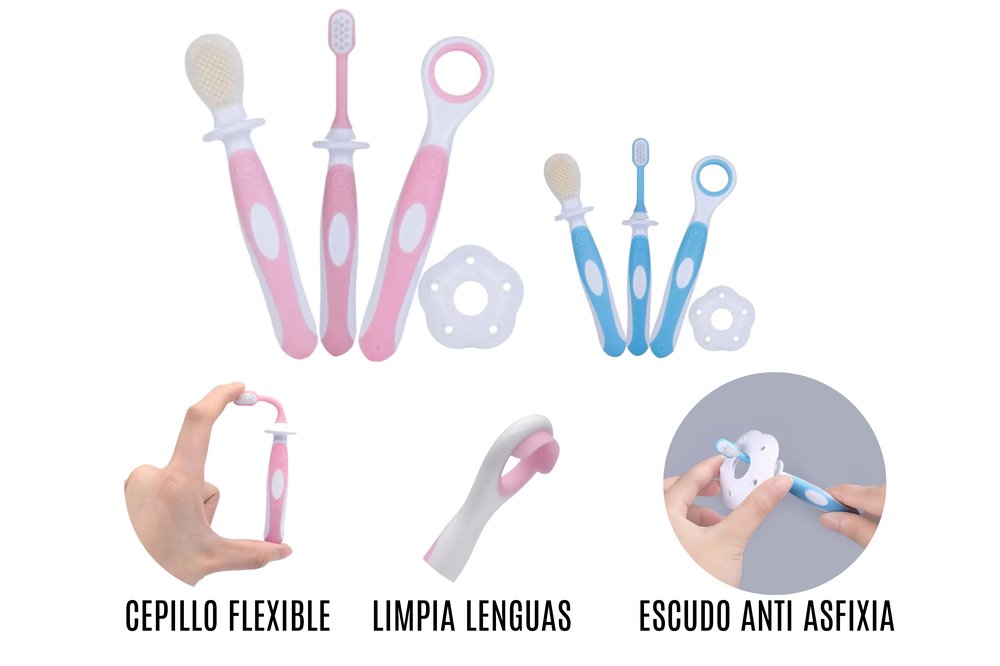 Miniatura 4 de kit cepillo para bebe x3 - color: Azul